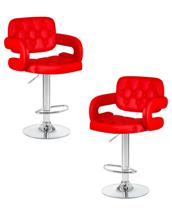 Стул барный DOBRIN Набор 2 шт Стул барный DOBRIN TIESTO, красный арт. LM-3460-N_CH-M_EL-red