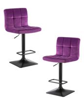 Стул барный DOBRIN Набор 2 шт Стул барный DOBRIN DOMINIC, фиолет велюр (MJ9-58) арт. LM-5018-N_B-M_V-MJ9-58