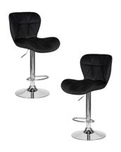 Стул барный DOBRIN Набор 2 шт Стул барный DOBRIN BARNY, черный велюр (MJ9-101) арт. LM-5022-N_CH-M_V-MJ9-101