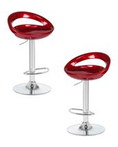 Стул барный DOBRIN Набор 2 шт Стул барный DOBRIN DISCO, бордовый металлик арт. LM-1010-N_CH-M_ABS-burgundy-metallic