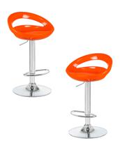 Стул барный DOBRIN Набор 2 шт Стул барный DOBRIN DISCO, оранжевый арт. LM-1010-N_CH-M_ABS-orange