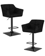 Стул барный DOBRIN Набор 2 шт Стул барный DOBRIN RALF, черный твид (LEO18) арт. LM-5033-N_B-M_CT-LEO18