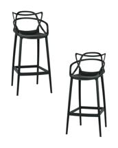 Стул барный DOBRIN Набор 2 шт Стул барный DOBRIN MASTERS BAR, чёрный (B-03) арт. LMZL-PP601C-N2_P_B-03