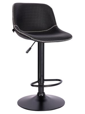 Стул барный Everprof Барный стул Everprof Smile (Смайл) Black Экокожа Черный арт. ZN-434090