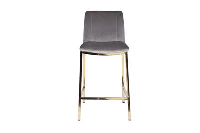 Стул барный Garda Decor 30C-DX-2091 GRE Стул барный велюр серый 42*53*88см арт. 30C-DX-2091 GRE