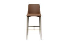 Стул барный Garda Decor 163YH-16995 Стул барный экокожа терракота/бежевый  55*44*103см арт. 163YH-16995