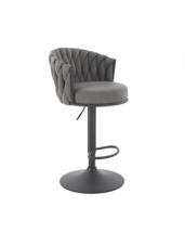 Стул барный Halmar Стул барный Halmar H125 (серый/черный) арт. V-CH-H/125-POPIELATY