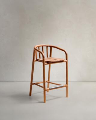 Стул барный La Forma (ех Julia Grup) Полубарный стул для улицы Turqueta из дерева, высота 65 см арт. 262111