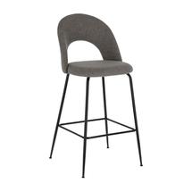 Стул барный La Forma (ех Julia Grup) Полубарный стул Mahalia темно-серый арт. 084361