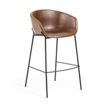 Стул барный La Forma (ех Julia Grup) Барный стул Zadine коричневый арт. 068077
