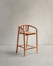 Стул барный La Forma (ех Julia Grup) Полубарный стул для улицы Turqueta из дерева, высота 65 см арт. 262111