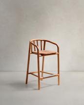 Стул барный La Forma (ех Julia Grup) Полубарный стул для улицы Turqueta из дерева, высота 65 см арт. 262111