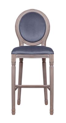 Стул барный MAK interior Дизайнерские барные стулья Барный стул Filon vell grey арт. 5KS24519-VG