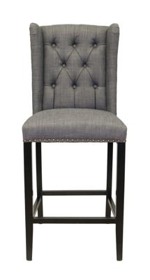 Стул барный MAK interior Дизайнерские барные стулья Skipton grey арт. CF-1955-Grey