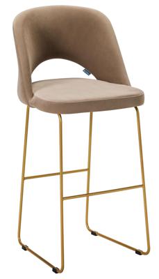 Стул барный R-Home Стул Бар. Lars Diag beige/Линк золото арт. 410220131h_Diag beige_золото_БАР