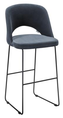 Стул барный R-Home Стул Бар. Lars Diag grey/Линк арт. 410220140h_Diag grey_черн_БАР