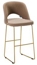 Стул барный R-Home Стул Бар. Lars Diag beige/Линк золото арт. 410220131h_Diag beige_золото_БАР