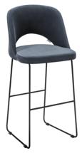 Стул барный R-Home Стул Бар. Lars Diag grey/Линк арт. 410220140h_Diag grey_черн_БАР