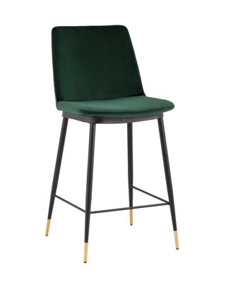 Стул барный Stool Group Стул полубарный Мелисса велюр зеленый арт. УТ000035753