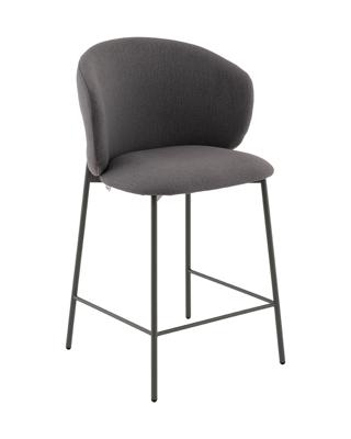 Стул барный Stool Group Стул полубарный Блейз велюр серый, каркас серый арт. УТ000041395