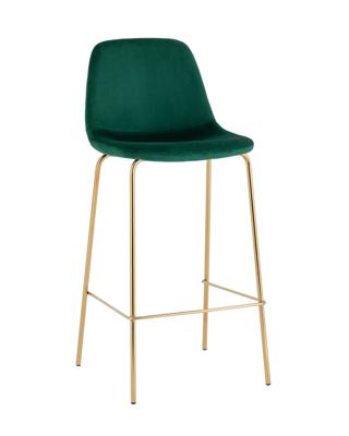 Стул барный Stool Group Стул барный Валенсия SN велюр зеленый золотые ножки арт. УТ000036446