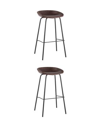 Стул барный Stool Group Стул барный Beetle Lite PU коричневый 2 шт арт. УТ000038319