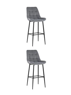 Стул барный Stool Group Стул барный Флекс велюр серый 2 шт арт. УТ000038337