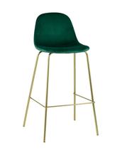 Стул барный Stool Group Стул барный Валенсия велюр зеленый золотые ножки арт. УТ000004434