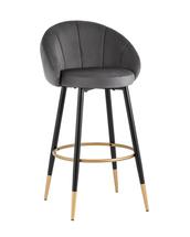 Стул барный Stool Group Стул барный Наоми велюр серый арт. УТ000036369