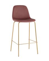 Стул барный Stool Group Стул барный Валенсия SN велюр пыльно-розовый золотые ножки арт. УТ000036447