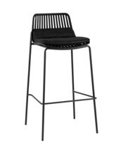 Стул барный Stool Group Стул барный Louran с подушкой чёрный арт. УТ000040188