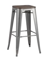 Стул барный Stool Group Стул барный TOLIX WOOD серебристый матовый арт. УТ000000498