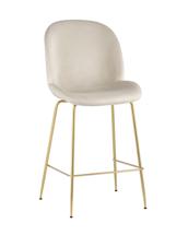 Стул барный Stool Group Стул полубарный Beetle со спинкой бежевый арт. УТ000025452