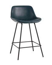 Стул барный Stool Group Стул полубарный Деймон экокожа тёмно-синий арт. УТ000036644