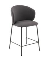 Стул барный Stool Group Стул полубарный Блейз велюр серый, каркас серый арт. УТ000041395