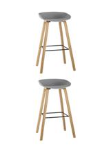 Стул барный Stool Group Стул барный LIBRA СЕРЫЙ 2 шт арт. УТ000038345
