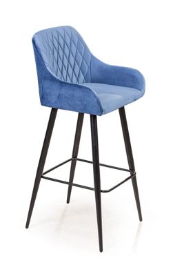 Стул барный Top concept Стул барный Роберт, бархат синий 29 арт. 12567