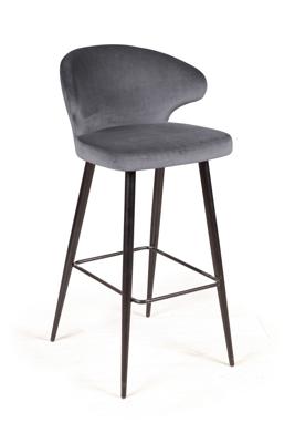Стул барный Top concept Стул барный Ричард, бархат серый 27 арт. 13795