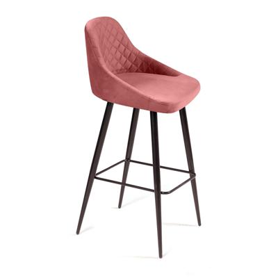 Стул барный Top concept Стул барный Дуглас ромб, бархат пудровый 15 арт. 21447
