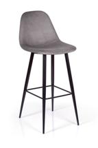 Стул барный Top concept Стул барный Тед, бархат серый 27 /опора конус арт. 21571