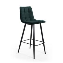 Стул барный Top concept Стул барный Уно, бархат зелёный 19 / чёрный конус арт. 0000005380400000036180000002116