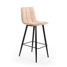 Стул барный Top concept Стул барный Уно, бархат бежевый 5/ чёрный конус арт. 0000005380400000036181000002116