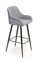 Стул барный Top concept Стул барный Роберт, бархат светло-серый 26 арт. 17946