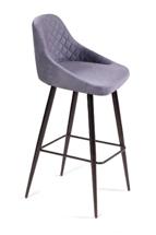 Стул барный Top concept Стул барный Дуглас ромб, бархат светло-серый 26 арт. 21440