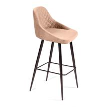 Стул барный Top concept Стул барный Дуглас ромб, бархат бежевый 5 арт. 21446