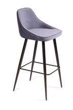 Стул барный Top concept Стул барный Нео ромб, бархат серый 27 арт. 21836
