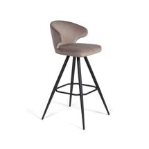 Стул барный Top concept Стул барный Ричард поворотный 360 градусов, бархат бежевый 5 арт. 21906
