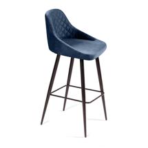Стул барный Top concept Стул барный Дуглас ромб, бархат синий 29 арт. 21449