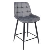Стул полубарный AksHome Стул полубарный Linx, темно-серый, велюр арт. ZN-126783