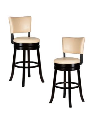 Стул полубарный DOBRIN Набор 2 шт Вращающийся полубарный стул DOBRIN JOHN COUNTER, капучино, кремовый арт. LMU-4090-N_TR_EL-cream